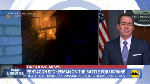 Pentagon press secretary talks US plan to help Ukraine amid Russian attacks l GM