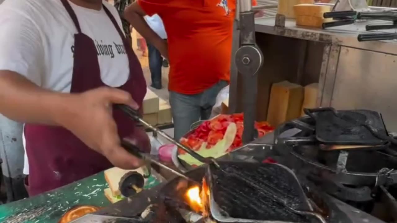 Kolkata Fast and furies Malai Sandwich making