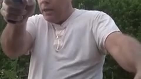SHOTS FIRED: Terrifying moment after man accidentally drives up wrong driveway.