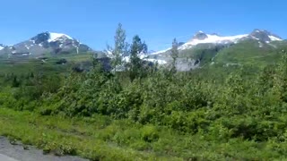 Driving on Alaska's Richardson Highway