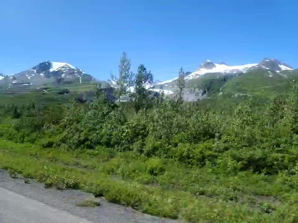 Driving on Alaska's Richardson Highway