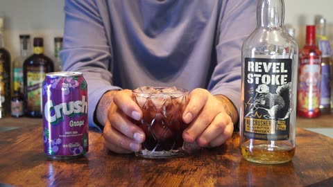 Revel Stoke Nutcrusher Peanut Butter Whiskey & Grape Crush Soda