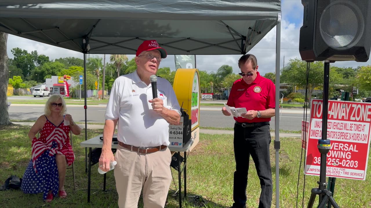 VIC BAKER ON FLAG DAY 2024 IN NEW SMYRNA BEACH, FL