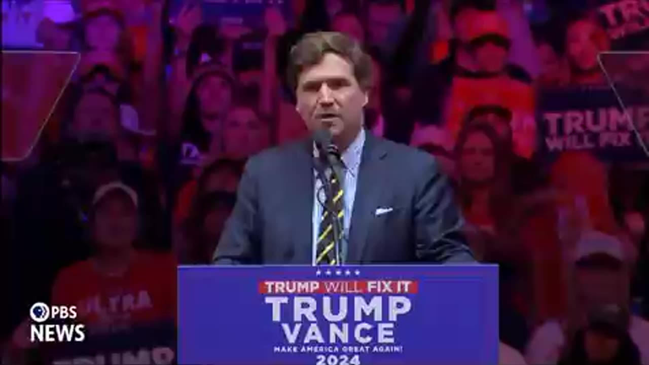 Tucker Carlson speaks at Madison Square Garden Trump Rally [Full Speech]