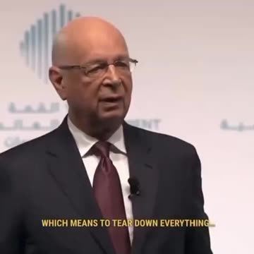 Klaus Schwab shows signs of fear