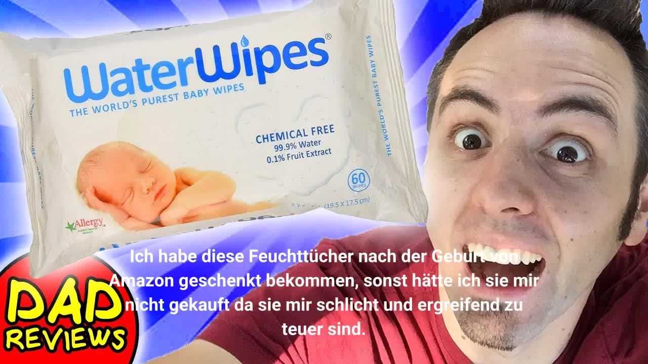 WaterWipes Feuchttücher für Babys, die reinsten Baby Feuchttücher für zarte Babyhaut, kompostierbare