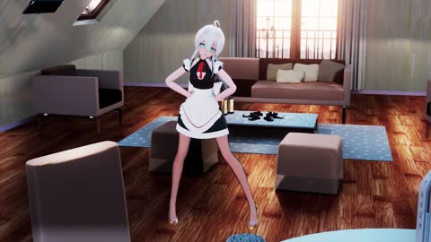 【MMD-HAKU】メイドの服-Genie