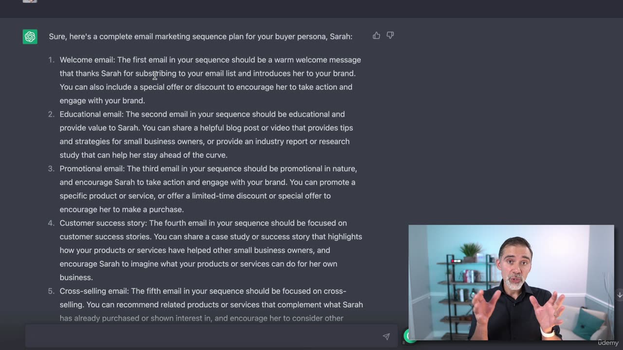 Chapter 9 | 008 Email Marketing ChatGPT Developing optimized email sequences