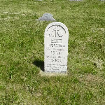 Only 7 years old in death but has a lovely tombstone verse Phil 1:21