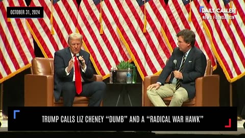 Trump Calls Liz Cheney "Dumb" And A "Radical War Hawk"