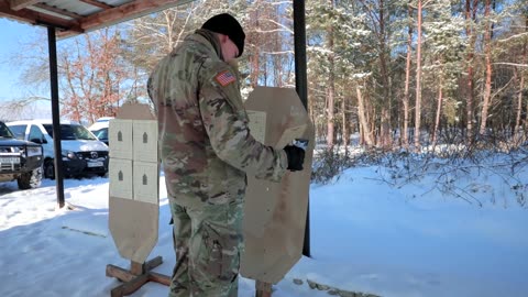 Soldiers Conduct Weapons Marksmanship