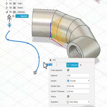 Fusion360: Pipe Tool