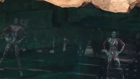 Dancing under the water