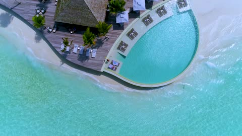 Aerial view of the Maldives