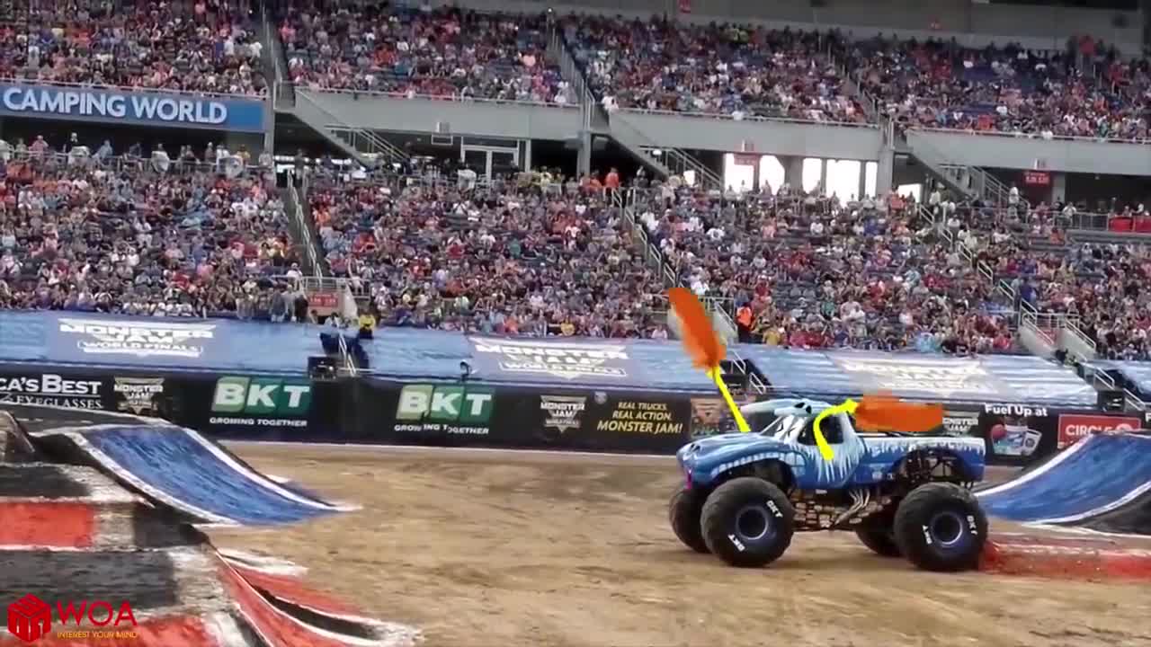 Crazy Monster Truck Freestyle Moments#1