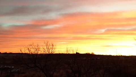 North texas sunrise , cold but relaxing