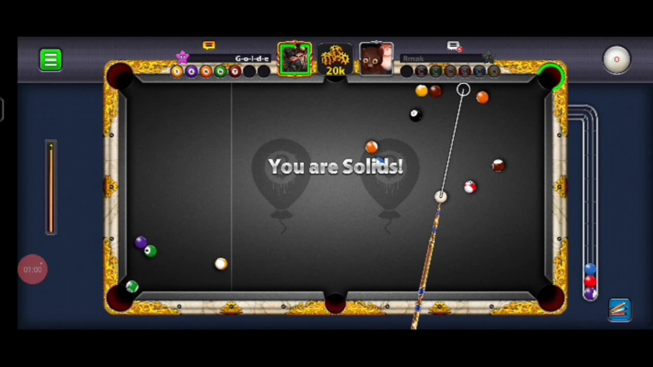 Playing Game On Las Vegas Table For 10 K Coins With 1 Cushion Shot 😎 ! #8BallPool #8BP .