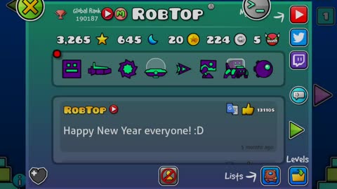 Todos Los niveles de RobTop