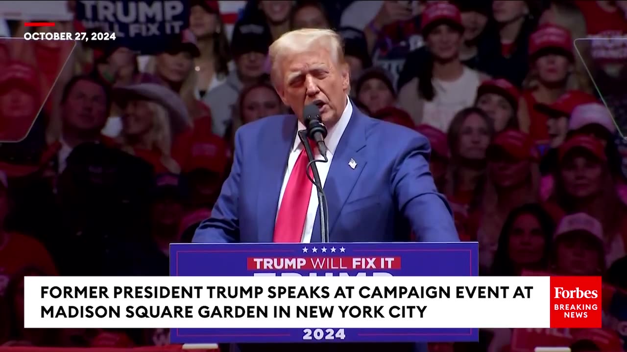 Are You Better Off Now Than You Were Four Years Ago-- Trump Poses Question To Crowd At MSG Rally