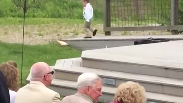 Kids add some comedy to a wedding - Ring Bearer Fails