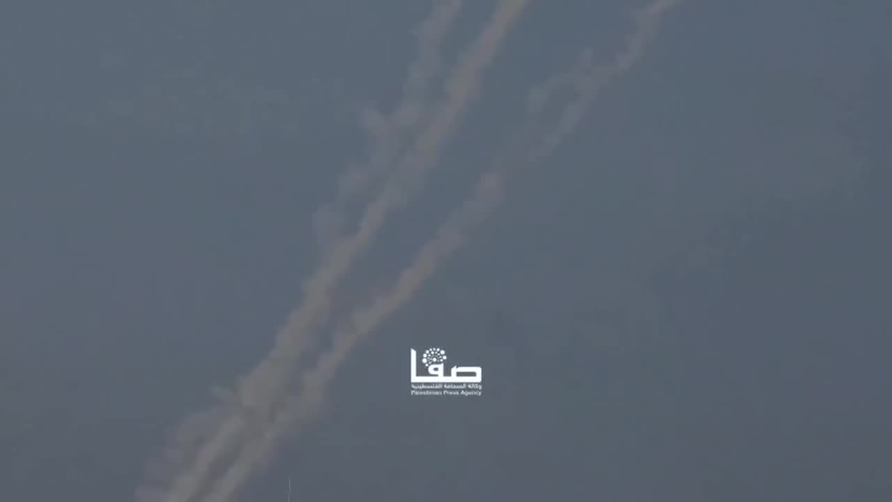 The “poor and innocent” Gazans are cheering as a barrage of rockets hits Israel