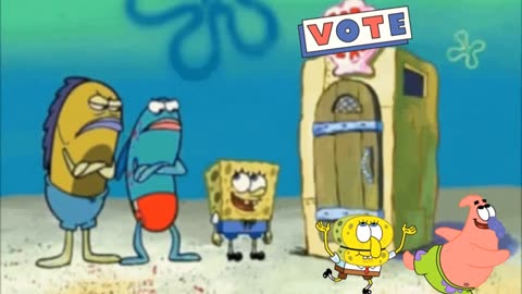 SpongeBob And Patrick Are Pretending To Be Imposters While Someone Votes For Joe Biden 🗳️