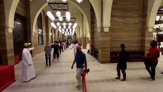 Watch over 100 in social-distanced mosque prayer