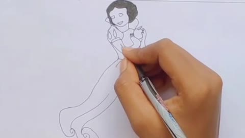 How to draw girl drawing in easy