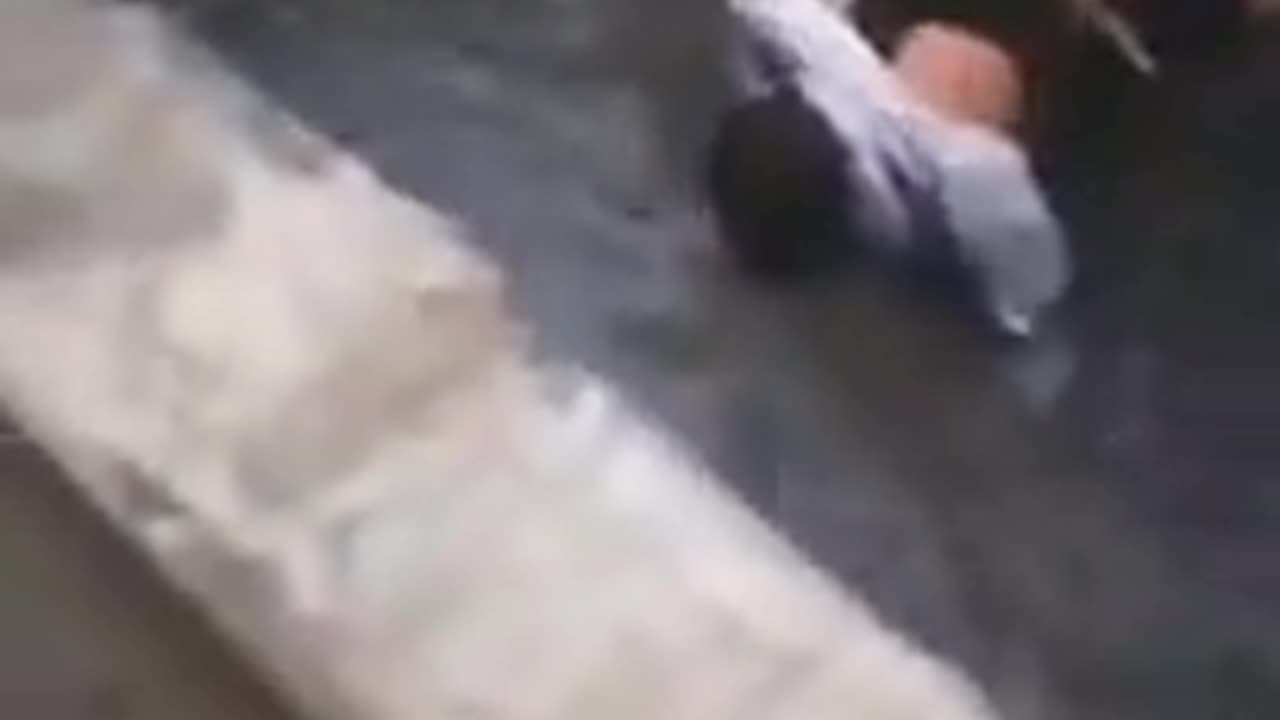 Woman Thrown Into The Sewer Drain