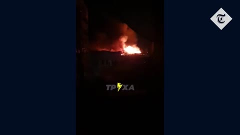 Huge explosions as Russian artillery strikes civilian buildings in Kharkiv