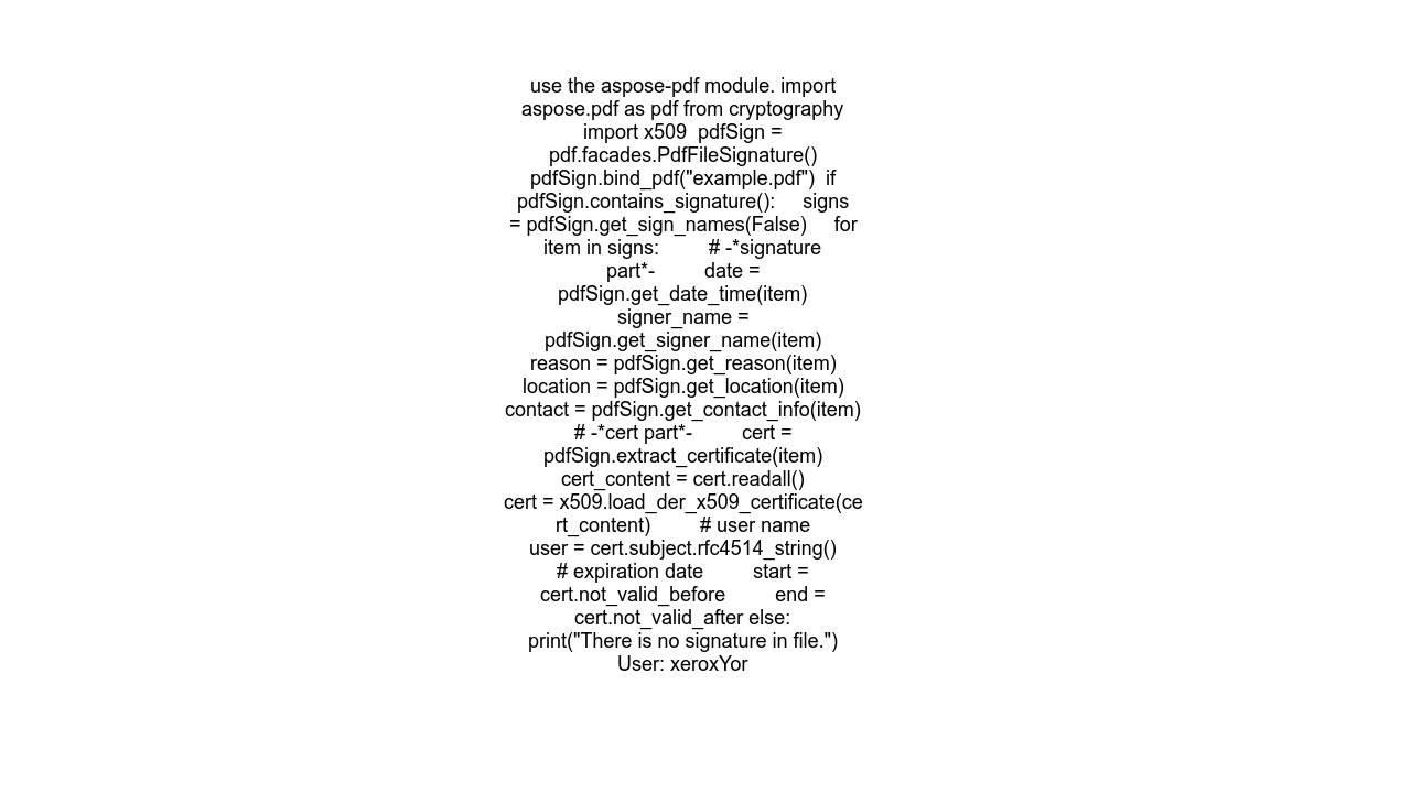 Extract digital signature in pdf using python