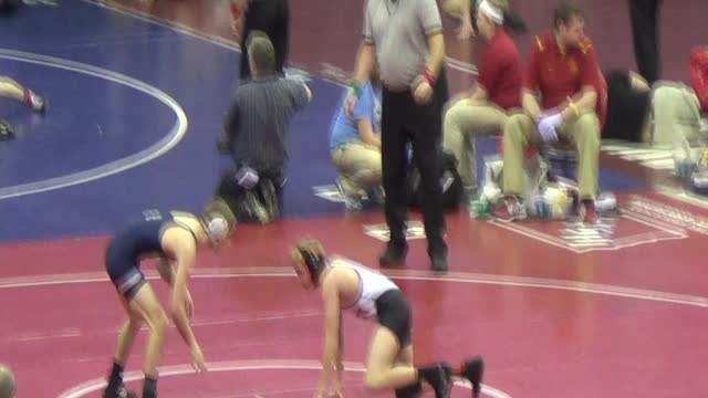 J freshman year state 126 bloodround vs Massey