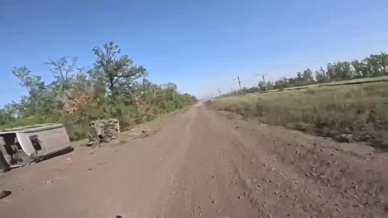 Russian storm trooper on a motorcycle rides forward with a song!