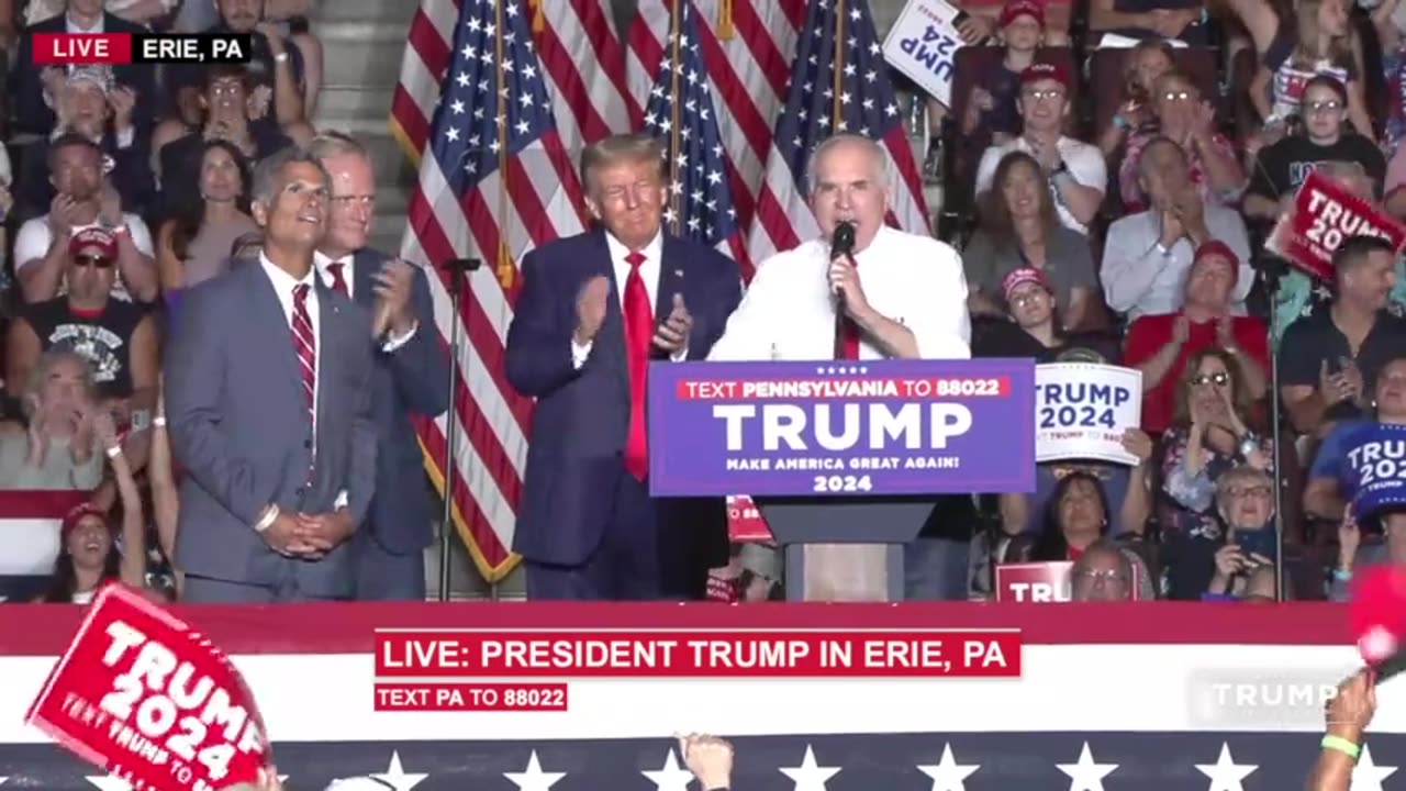 President Trump in Erie, PA 29th july 2023