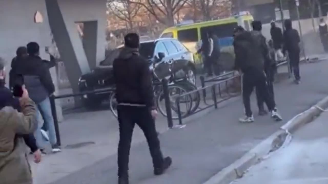 This is Sweden today, HAMAS terrorists shouting Allah Akhbar