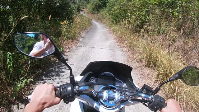 motobike in jungle