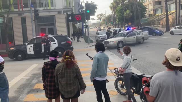 Santa Monica Riots - Police Cars On Fire and More