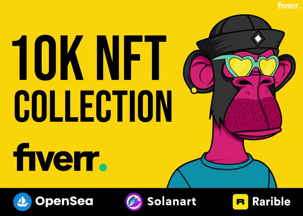 I will create 10k nft art collection