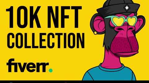 I will create 10k nft art collection
