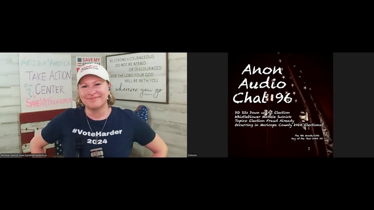 (9/18/2024) | AUDIO CHAT 96 | SG Sits Down w/ AZ Whistleblower Michele Swinick to Talk Court Admissions/Video Footage of Election Law-Breaking