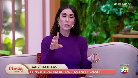 Michele Barros de vestido roxo [parte 4]