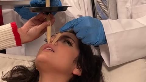 SHE FOUND THAT IN HER NOSE-!