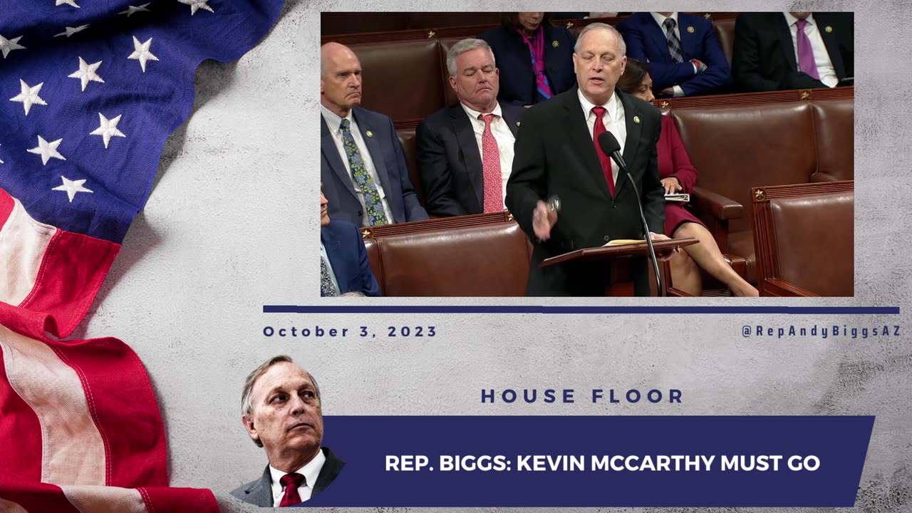 Rep. Biggs: It is Time for a Motion to Vacate
