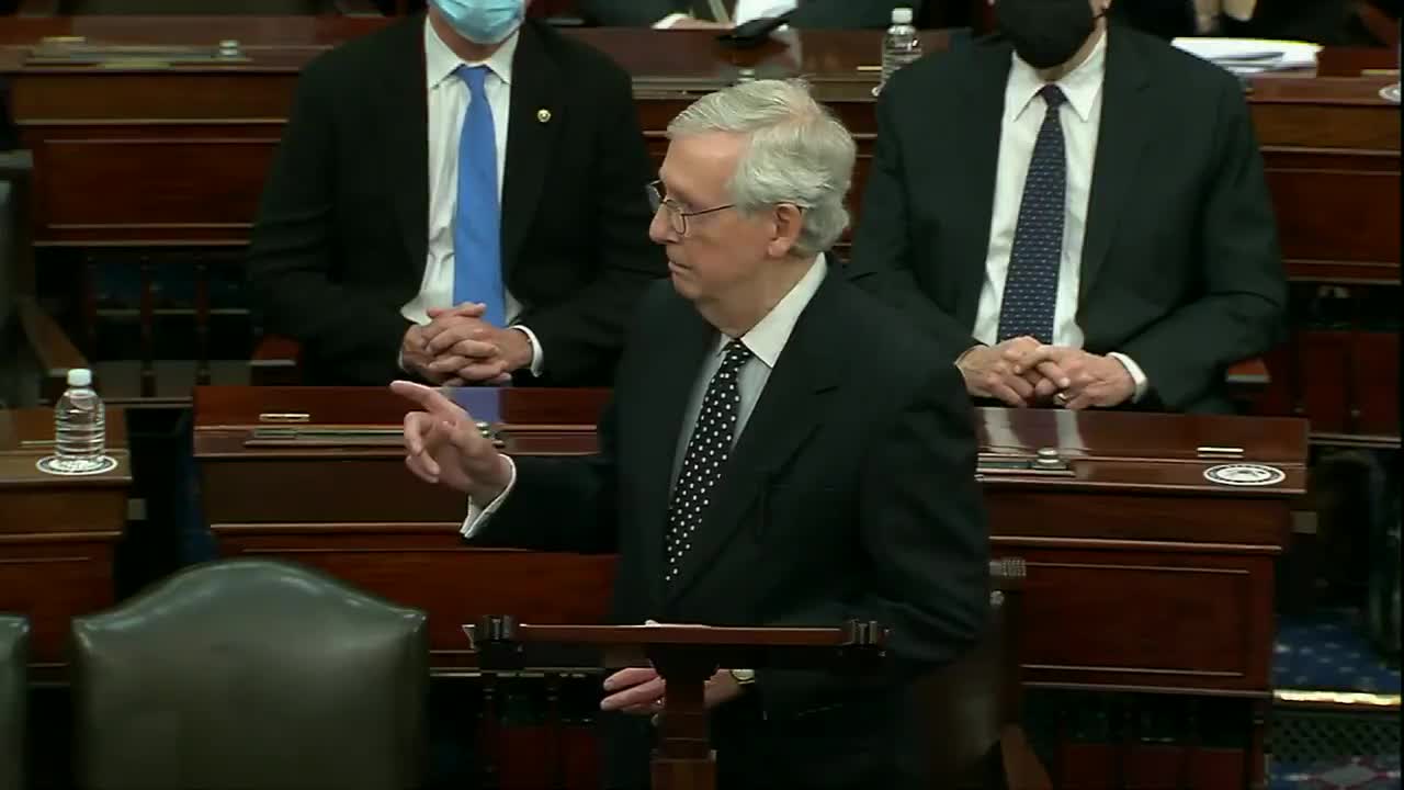 FULL SPEECH: Mitch McConnell Goes Against Trump From Senate Floor