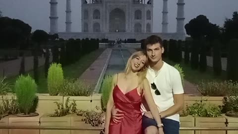 Very early morning in Taj Mahal