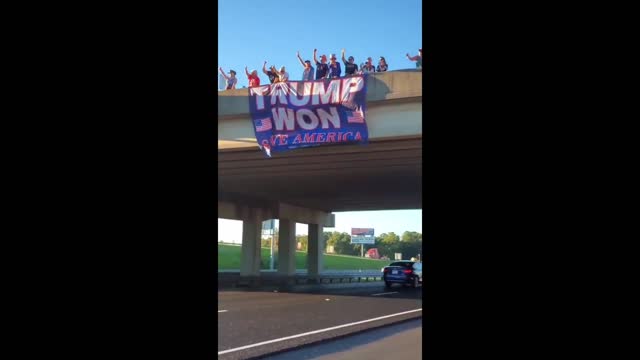 Trump Flag Unfurls To 'Back in Black.'