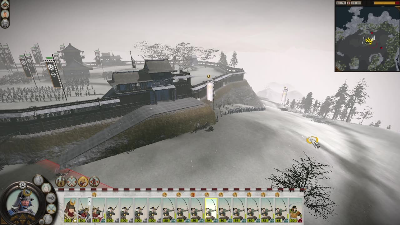 Shogun 2 Total War Battle Clan Kono attacking Chosokabe city