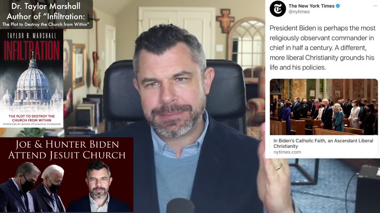 Joe & Hunter Biden attend Jesuit Church
