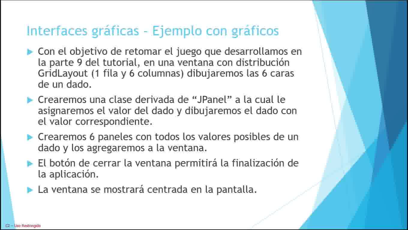 Java parte 22. Interfaces gráficas de usuario (parte 4). Manejo de gráficos.