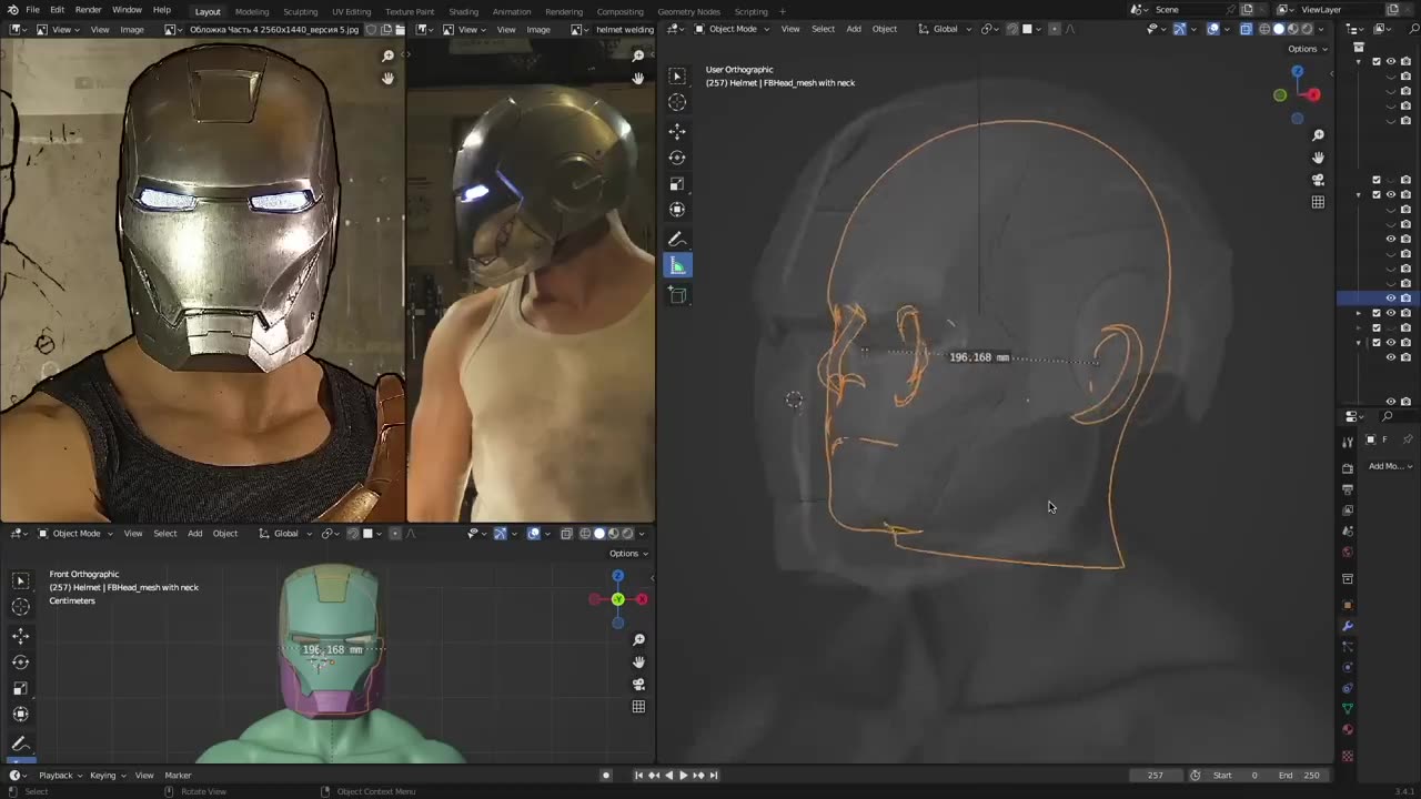 Creating Iron Man suit. Full workflow by @AlexLab. From sketch to full size shell.